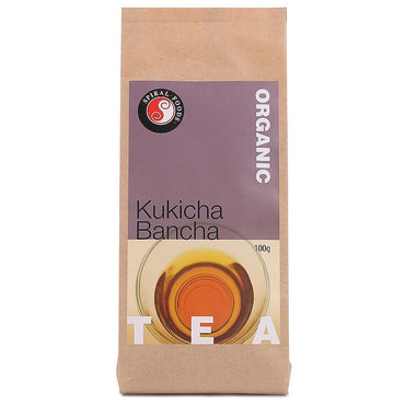 Spiral Foods Organic Kukicha Bancha Tea Loose Leaves 100g
